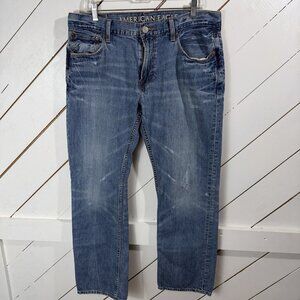 American Eagle Men 36x32 (Measured 36x29) Straight Leg Original  Jeans GC